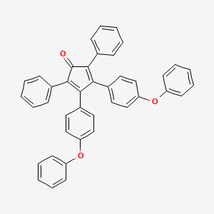 molecular formula C41H28O3 B4976346 3,4-bis(4-phenoxyphenyl)-2,5-diphenyl-2,4-cyclopentadien-1-one 