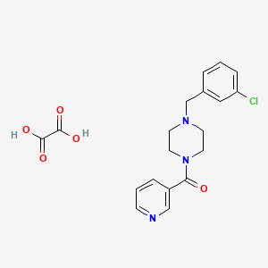 1-(3-chlorobenzyl)-4-(3-pyridinylcarbonyl)piperazine oxalate
