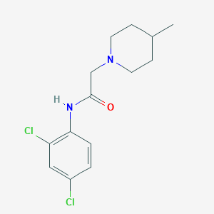 molecular formula C14H18Cl2N2O B4976359 N-(2,4-dichlorophenyl)-2-(4-methyl-1-piperidinyl)acetamide 