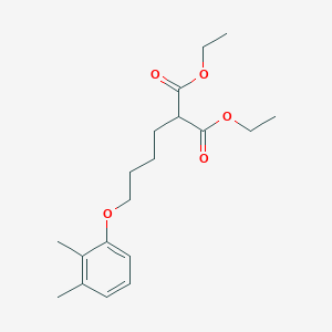 molecular formula C19H28O5 B4976384 diethyl [4-(2,3-dimethylphenoxy)butyl]malonate 
