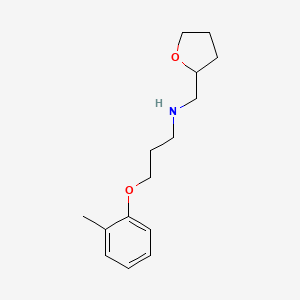 molecular formula C15H23NO2 B4976391 3-(2-methylphenoxy)-N-(tetrahydro-2-furanylmethyl)-1-propanamine 