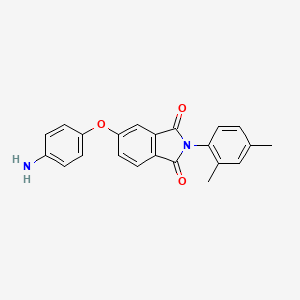 molecular formula C22H18N2O3 B4976417 5-(4-aminophenoxy)-2-(2,4-dimethylphenyl)-1H-isoindole-1,3(2H)-dione 