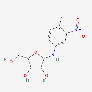 molecular formula C12H16N2O6 B4976434 N-(4-methyl-3-nitrophenyl)-alpha-D-arabinofuranosylamine 