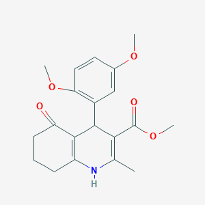 methyl 4-(2,5-dimethoxyphenyl)-2-methyl-5-oxo-1,4,5,6,7,8-hexahydro-3-quinolinecarboxylate