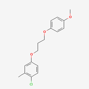 molecular formula C17H19ClO3 B4976466 1-chloro-4-[3-(4-methoxyphenoxy)propoxy]-2-methylbenzene 