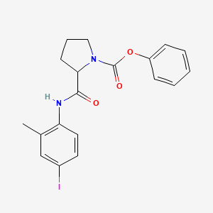 phenyl 2-{[(4-iodo-2-methylphenyl)amino]carbonyl}-1-pyrrolidinecarboxylate