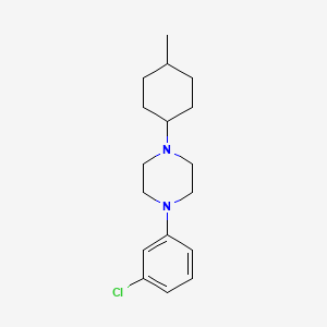 molecular formula C17H25ClN2 B4976513 1-(3-chlorophenyl)-4-(4-methylcyclohexyl)piperazine 