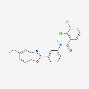 2,3-dichloro-N-[3-(5-ethyl-1,3-benzoxazol-2-yl)phenyl]benzamide