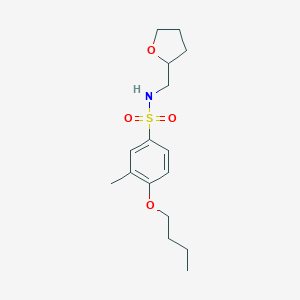 molecular formula C16H25NO4S B497661 [(4-Butoxy-3-methylphenyl)sulfonyl](oxolan-2-ylmethyl)amine CAS No. 914244-58-9
