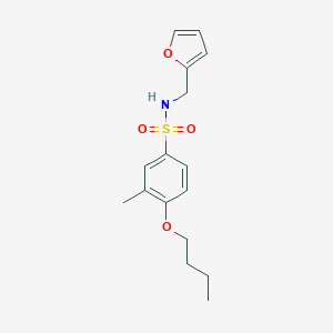molecular formula C16H21NO4S B497662 4-butoxy-N-(2-furylmethyl)-3-methylbenzenesulfonamide CAS No. 914244-61-4