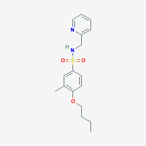 molecular formula C17H22N2O3S B497665 4-butoxy-3-methyl-N-(2-pyridinylmethyl)benzenesulfonamide CAS No. 914244-70-5