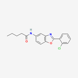 N-[2-(2-chlorophenyl)-1,3-benzoxazol-5-yl]pentanamide