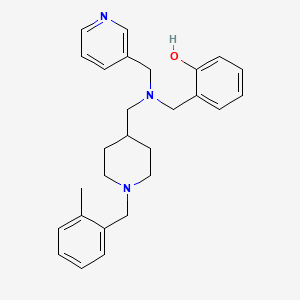 2-{[{[1-(2-methylbenzyl)-4-piperidinyl]methyl}(3-pyridinylmethyl)amino]methyl}phenol