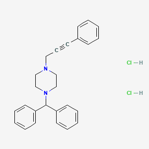 1-(diphenylmethyl)-4-(3-phenyl-2-propyn-1-yl)piperazine dihydrochloride