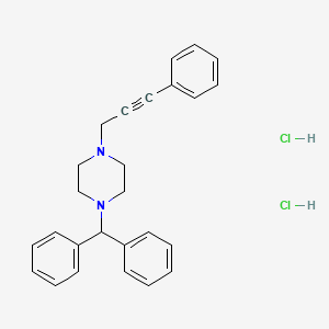 molecular formula C26H28Cl2N2 B4976727 1-(diphenylmethyl)-4-(3-phenyl-2-propyn-1-yl)piperazine dihydrochloride 