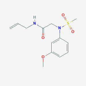 N~1~-allyl-N~2~-(3-methoxyphenyl)-N~2~-(methylsulfonyl)glycinamide