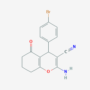 2-amino-4-(4-bromophenyl)-5-oxo-5,6,7,8-tetrahydro-4H-chromene-3-carbonitrile