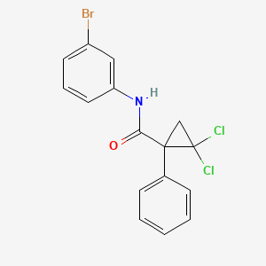 N-(3-bromophenyl)-2,2-dichloro-1-phenylcyclopropanecarboxamide