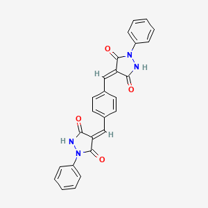 4,4'-(1,4-phenylenedimethylylidene)bis(1-phenyl-3,5-pyrazolidinedione)