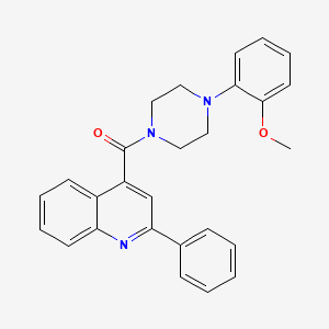 molecular formula C27H25N3O2 B4976754 4-{[4-(2-methoxyphenyl)-1-piperazinyl]carbonyl}-2-phenylquinoline 