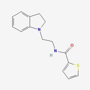 molecular formula C15H16N2OS B4976785 N-[2-(2,3-dihydro-1H-indol-1-yl)ethyl]-2-thiophenecarboxamide 