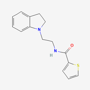 N-[2-(2,3-dihydro-1H-indol-1-yl)ethyl]-2-thiophenecarboxamide