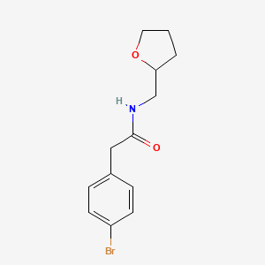 2-(4-bromophenyl)-N-(tetrahydro-2-furanylmethyl)acetamide