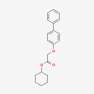 molecular formula C20H22O3 B4976843 cyclohexyl (4-biphenylyloxy)acetate 
