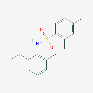 molecular formula C17H21NO2S B4976866 N-(2-ethyl-6-methylphenyl)-2,4-dimethylbenzenesulfonamide 
