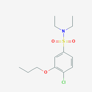 molecular formula C13H20ClNO3S B497687 4-chloro-N,N-diethyl-3-propoxybenzenesulfonamide CAS No. 914245-65-1
