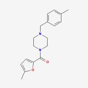 molecular formula C18H22N2O2 B4976887 1-(4-methylbenzyl)-4-(5-methyl-2-furoyl)piperazine 