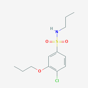 molecular formula C12H18ClNO3S B497689 4-chloro-3-propoxy-N-propylbenzenesulfonamide CAS No. 914245-71-9