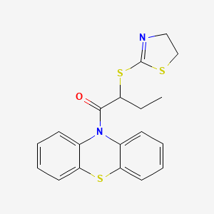 10-[2-(4,5-dihydro-1,3-thiazol-2-ylthio)butanoyl]-10H-phenothiazine