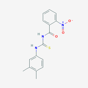 N-{[(3,4-dimethylphenyl)amino]carbonothioyl}-2-nitrobenzamide