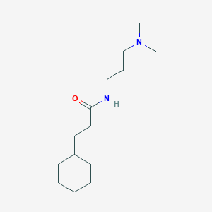 molecular formula C14H28N2O B4976945 3-cyclohexyl-N-[3-(dimethylamino)propyl]propanamide 