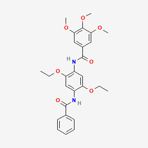 molecular formula C27H30N2O7 B4976970 N-[4-(benzoylamino)-2,5-diethoxyphenyl]-3,4,5-trimethoxybenzamide 