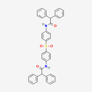 molecular formula C40H32N2O4S B4976992 N,N'-(sulfonyldi-4,1-phenylene)bis(2,2-diphenylacetamide) 