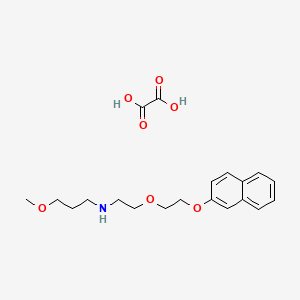 molecular formula C20H27NO7 B4976996 (3-methoxypropyl){2-[2-(2-naphthyloxy)ethoxy]ethyl}amine oxalate 