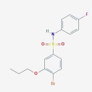 4-bromo-N-(4-fluorophenyl)-3-propoxybenzenesulfonamide