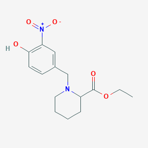 molecular formula C15H20N2O5 B4977000 ethyl 1-(4-hydroxy-3-nitrobenzyl)-2-piperidinecarboxylate 