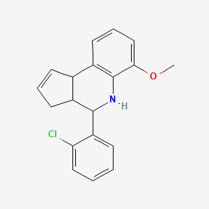 molecular formula C19H18ClNO B4977005 4-(2-chlorophenyl)-6-methoxy-3a,4,5,9b-tetrahydro-3H-cyclopenta[c]quinoline 