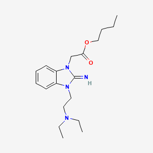 butyl {3-[2-(diethylamino)ethyl]-2-imino-2,3-dihydro-1H-benzimidazol-1-yl}acetate