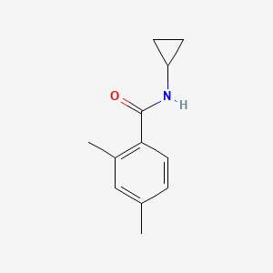 molecular formula C12H15NO B4977027 N-cyclopropyl-2,4-dimethylbenzamide 