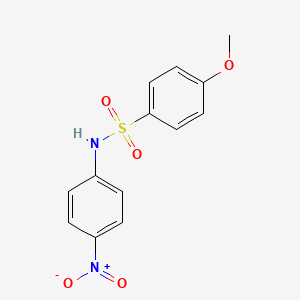 molecular formula C13H12N2O5S B4977056 4-methoxy-N-(4-nitrophenyl)benzenesulfonamide 