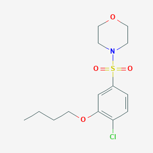 molecular formula C14H20ClNO4S B497708 4-(3-Butoxy-4-chlorobenzenesulfonyl)morpholine CAS No. 913241-09-5