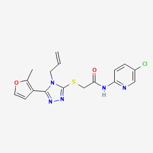 2-{[4-allyl-5-(2-methyl-3-furyl)-4H-1,2,4-triazol-3-yl]thio}-N-(5-chloro-2-pyridinyl)acetamide