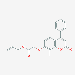 allyl [(8-methyl-2-oxo-4-phenyl-2H-chromen-7-yl)oxy]acetate