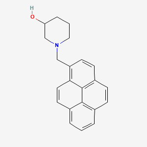 molecular formula C22H21NO B4977173 1-(1-pyrenylmethyl)-3-piperidinol 