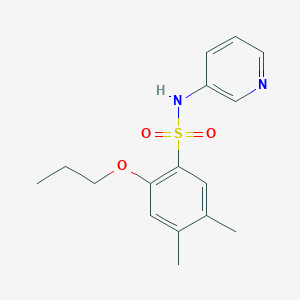 molecular formula C16H20N2O3S B497718 4,5-dimethyl-2-propoxy-N-(3-pyridinyl)benzenesulfonamide CAS No. 913241-49-3