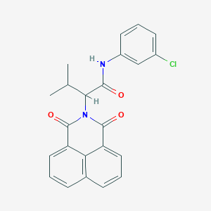 molecular formula C23H19ClN2O3 B4977186 N-(3-chlorophenyl)-2-(1,3-dioxo-1H-benzo[de]isoquinolin-2(3H)-yl)-3-methylbutanamide 